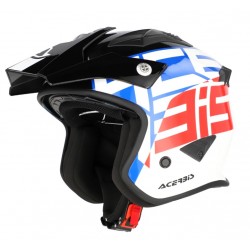Acerbis Κράνος Jet Aria Metallic ECE 22.06 26602.034 άσπρο/μπλε/κόκκινο Acerbis Κράνος Jet Aria Metallic ECE 22.06 26602.034 άσπρο/μπλε/κόκκινο